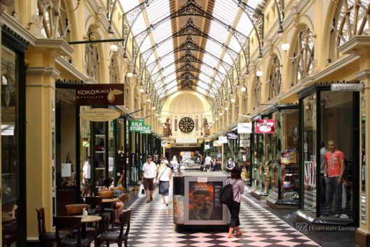 Shopping arcade in Melbourne, Australia