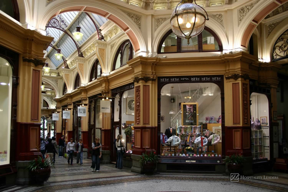 Luxury shopping arcade in Melbourne, Australia