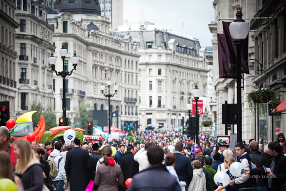 LONDON - SEPTEMBER 26: Participants of Regent Street Festival September 26, 2010 in London, UK. One of London's most popular annual events dedicated to fashion and lifestyle