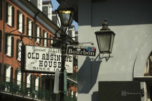 Bourboun Street sign in the French Quarter of New Orleans