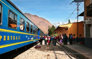 Hospitality News: Blue train in the Machu-Picchu city, Peru