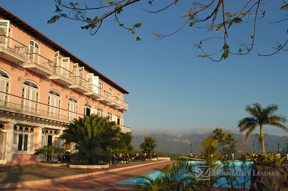 Hotel in Cuba. This hotel with swimming pool is situated in the Valle de Vinales. This is an UNESCO World Heritage site