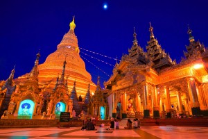 Hospitality News: Shwedagon Paya at night, Yangoon, Myanmar