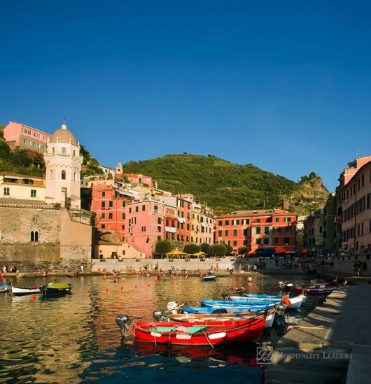 Vernazza, Italy - September 4: Vernazza's beach and harbor on September 4, 2010 in Vernazza, Italy. Vernazza is a UNESCO World Heritage Site that contains Cinque Terre's only suitable harbor