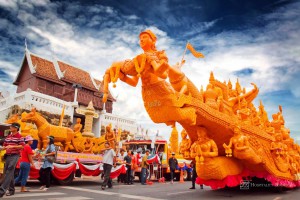 Hospitality News: Nakhon Ratchasima, Thailand - July 16 : Thai candle festival of buddha on July 16, 2011 in Nakhon Ratchasima city, thailand