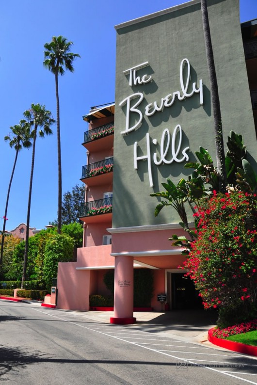 Los Angeles - August 28: Beverly Hills Hotel facade on August 28, 2010 in Los Angeles. It was opened on May 12, 1912 by Margaret J. Anderson and her son