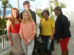 Nicola, Stephanie, Adriaan, Lindsy and Keletso