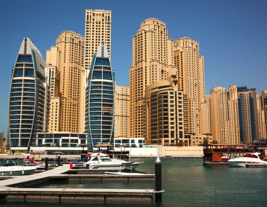 Dubai Marina cityscape, UAE