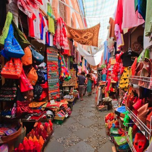 Street market in Granada, Spain