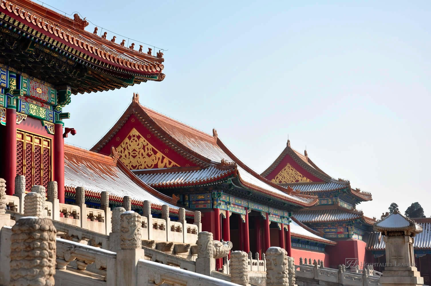 Buildings in the Forbidden City in Beijing, China