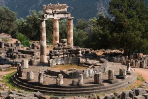 Hospitality News: Tholos at the sanctuary of Athena Pronaia, Delphi, Greece