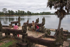 Hospitality News: Siem Reap Cambodia - August 11: unidentified young boys and girls play between ruins at Angkor, on August 11, 2011, in Siem Reap, Cambodia. The ruins of Angkor are UNESCO World Heritage Site