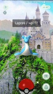 Pokemon Lapras at Neuschwanstein Castle in Bavaria